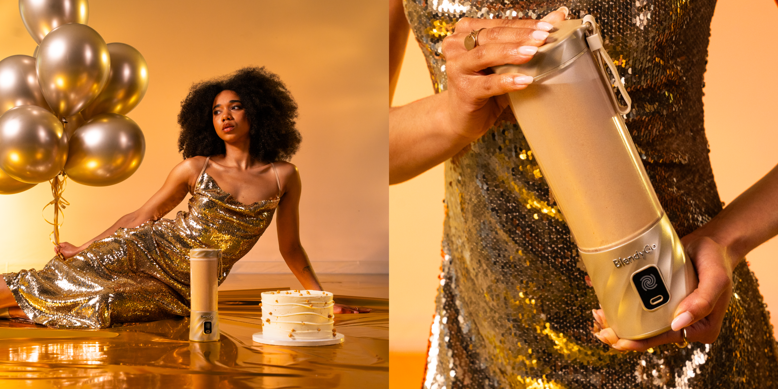 Dziewczyna trzymająca BlendyGo Sip