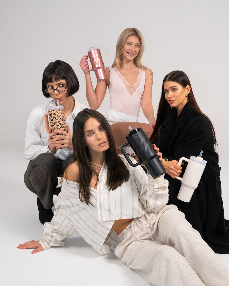 Dwa Kubki termiczne BlendyGo w pionie