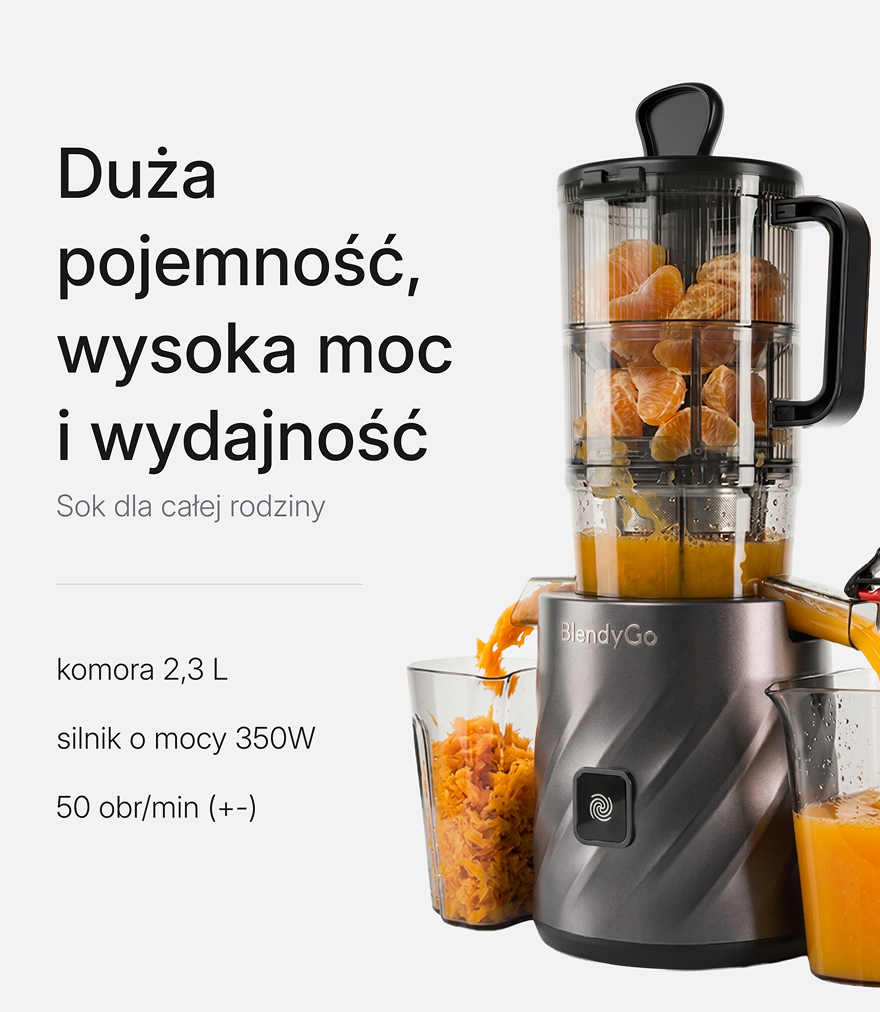 BlendyGo Juice - duża pojemność i moc