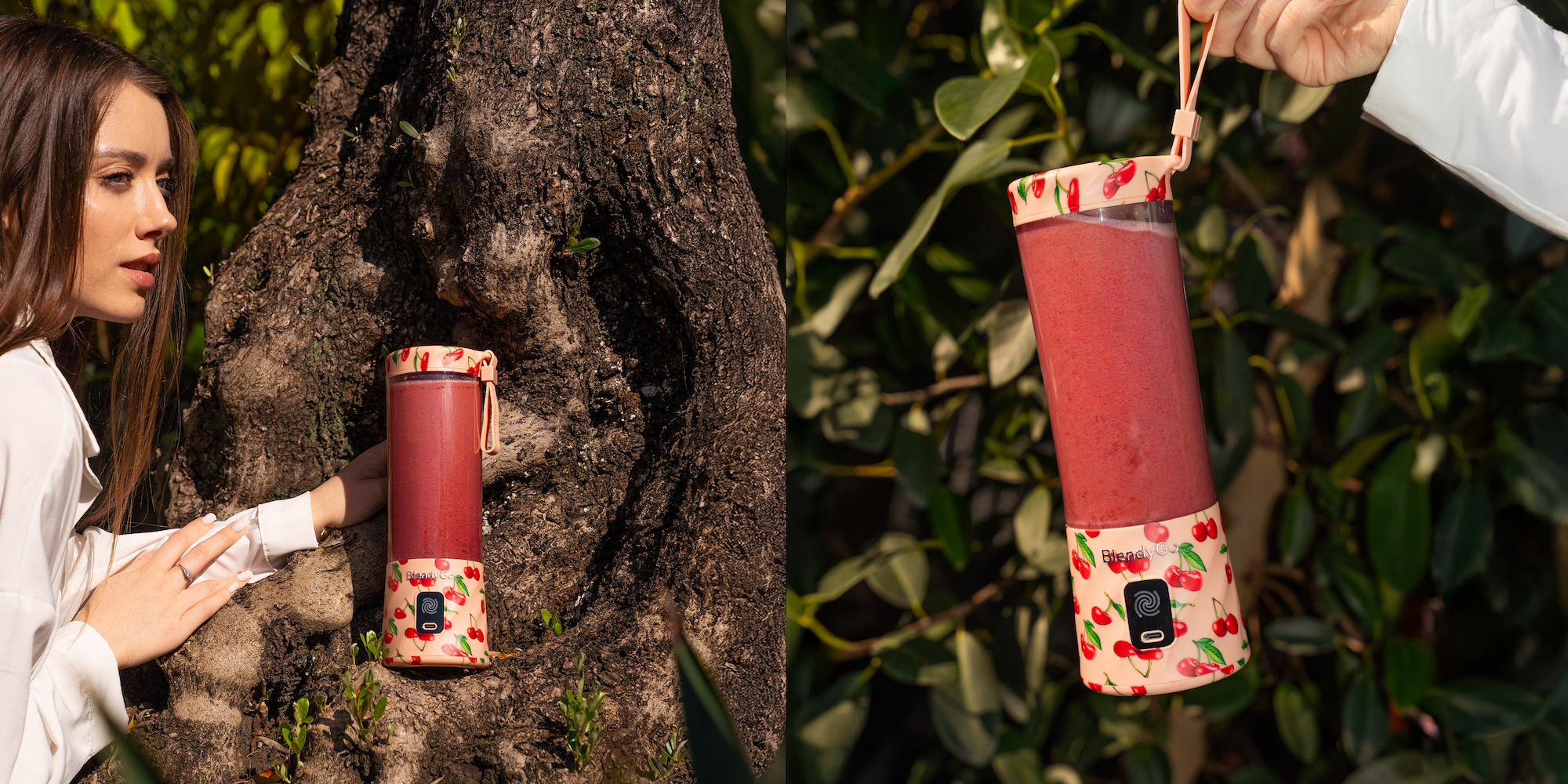 Dwa blendery BlendyGo na kamieniu